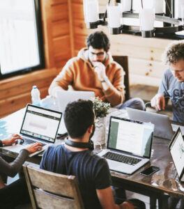 people collaborating